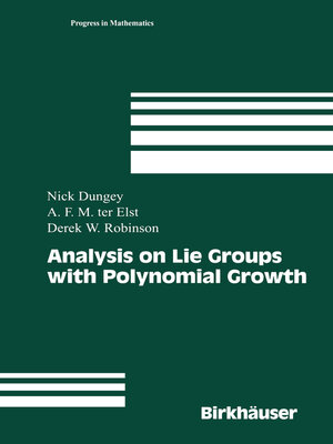 cover image of Analysis on Lie Groups with Polynomial Growth